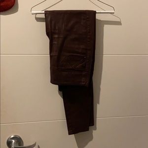 Brown Leather Pants